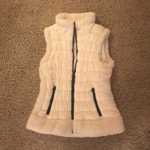 Calvin Klein White Womens Jacket Vest Medium NWOT